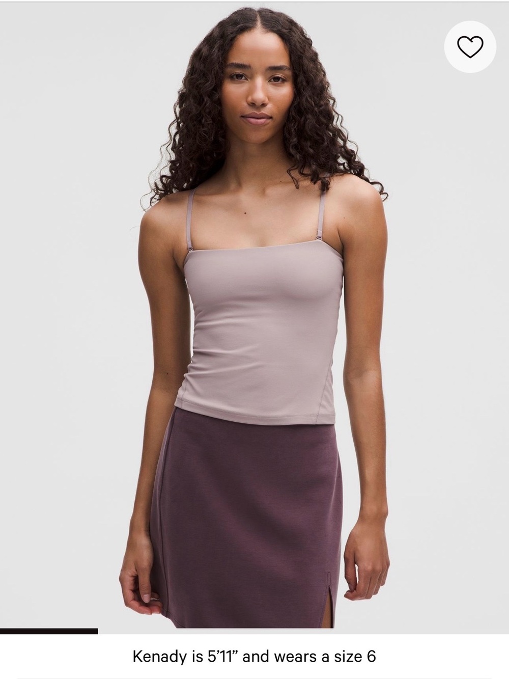 lululemon athletica Mauve Grey Convertible Tube Top